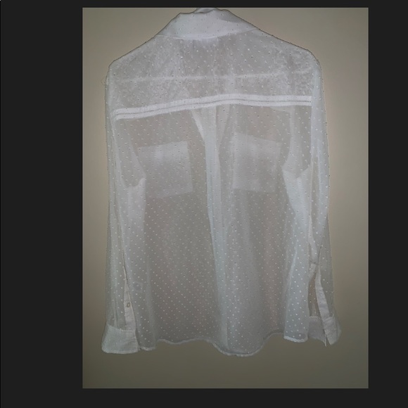 New York & Company Sheer Shirt - Picture 2 of 5
